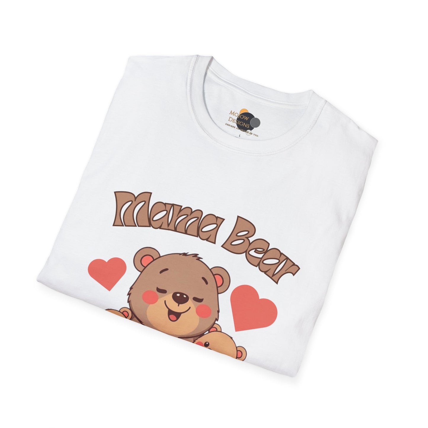 Mama Bear Family T-Shirt - Cute Graphic Tee for Moms, Perfect Gift for Mother's Day, Family Gatherings, Birthdays, Animal Lovers