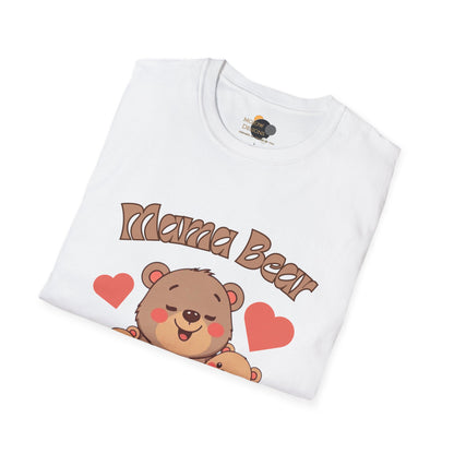 Mama Bear Family T-Shirt - Cute Graphic Tee for Moms, Perfect Gift for Mother's Day, Family Gatherings, Birthdays, Animal Lovers
