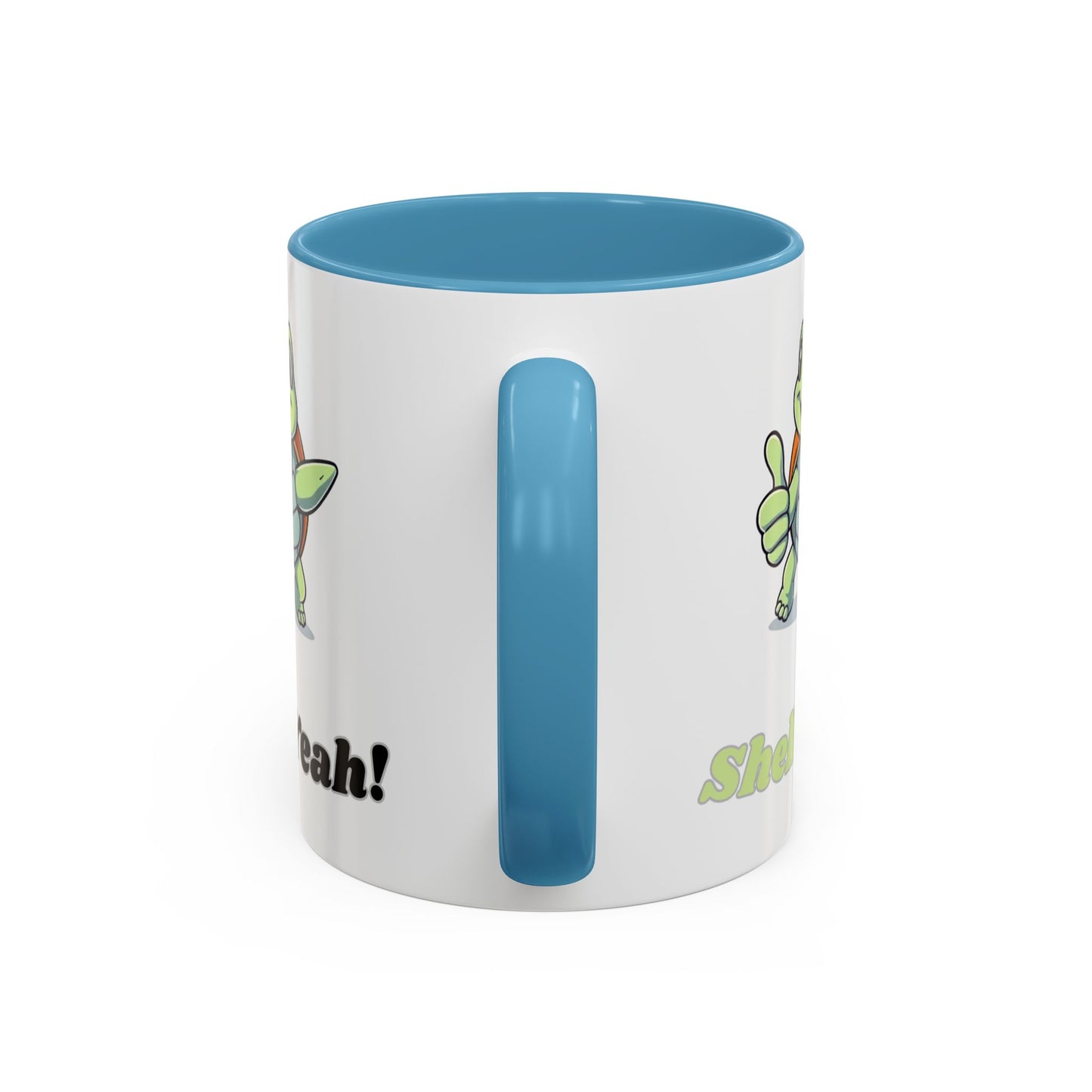Cheerful Coffee Mug, Shell Yeah! Turtle Mug, Fun Gift for Kids, Cute Kitchen Decor, Positive Vibe Cup, Animal Lover Gift