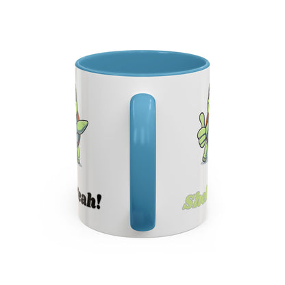 Cheerful Coffee Mug, Shell Yeah! Turtle Mug, Fun Gift for Kids, Cute Kitchen Decor, Positive Vibe Cup, Animal Lover Gift
