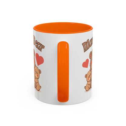 Mama Bear Accent Coffee Mug – Perfect Gift for Moms, Cute Bear Design, Tea or Coffee Lover, Mother’s Day, Birthday, Baby Shower