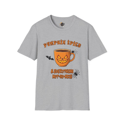 Pumpkin Spice Unisex T-Shirt | Cozy Fall Tee, Halloween Shirt, Autumn Apparel, Casual Outfit, Gift for Pumpkin Lovers