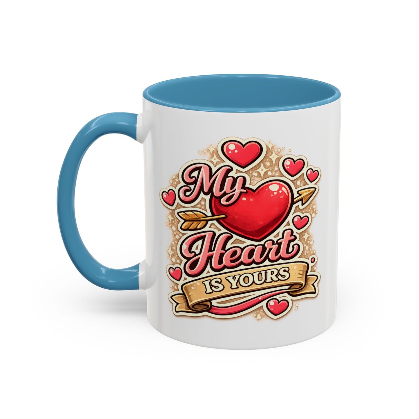 My Heart Is Yours Coffee Mug — Romantic Accent Mug for Valentine’s Day