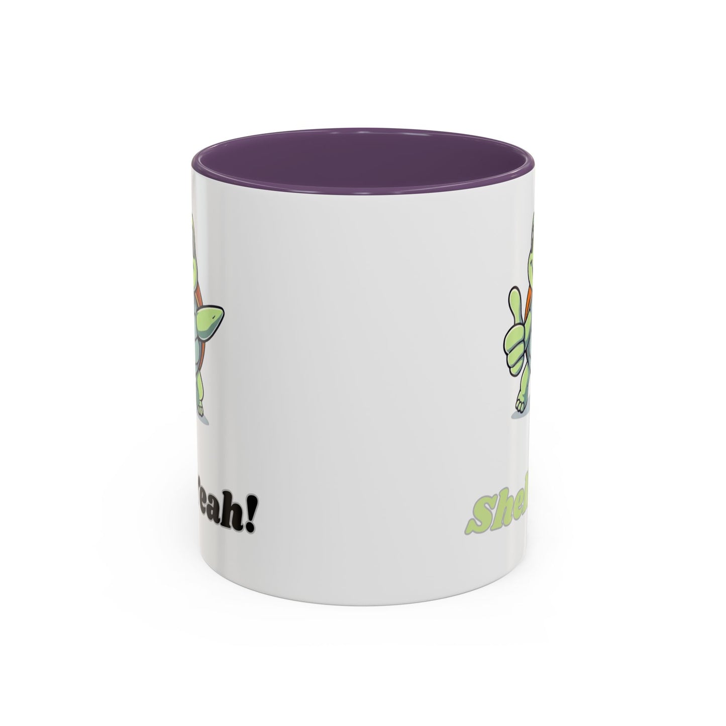 Cheerful Coffee Mug, Shell Yeah! Turtle Mug, Fun Gift for Kids, Cute Kitchen Decor, Positive Vibe Cup, Animal Lover Gift