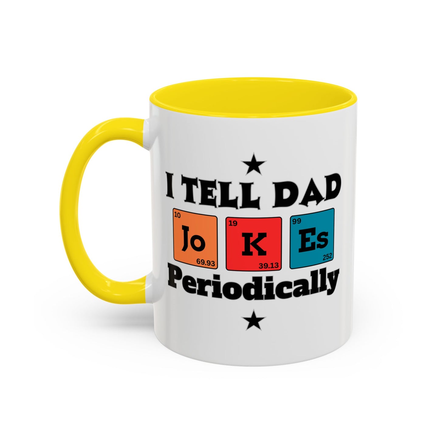 Funny Chemistry Dad Coffee Mug, Gift for Father's Day, Science Lover Mug, Dad Joke Mug, Periodic Table Design