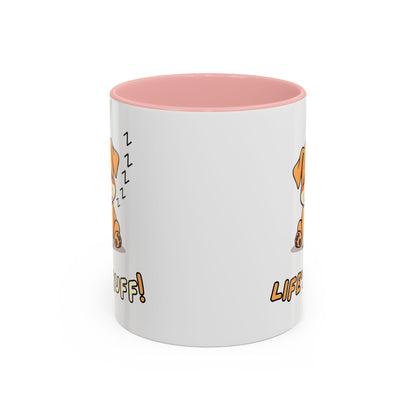 Dog Lover's Accent Coffee Mug | Cute Pet Gift | Perfect for Dog Owners | Life's Ruff Humor | Funny Coffee Cup | 11oz
