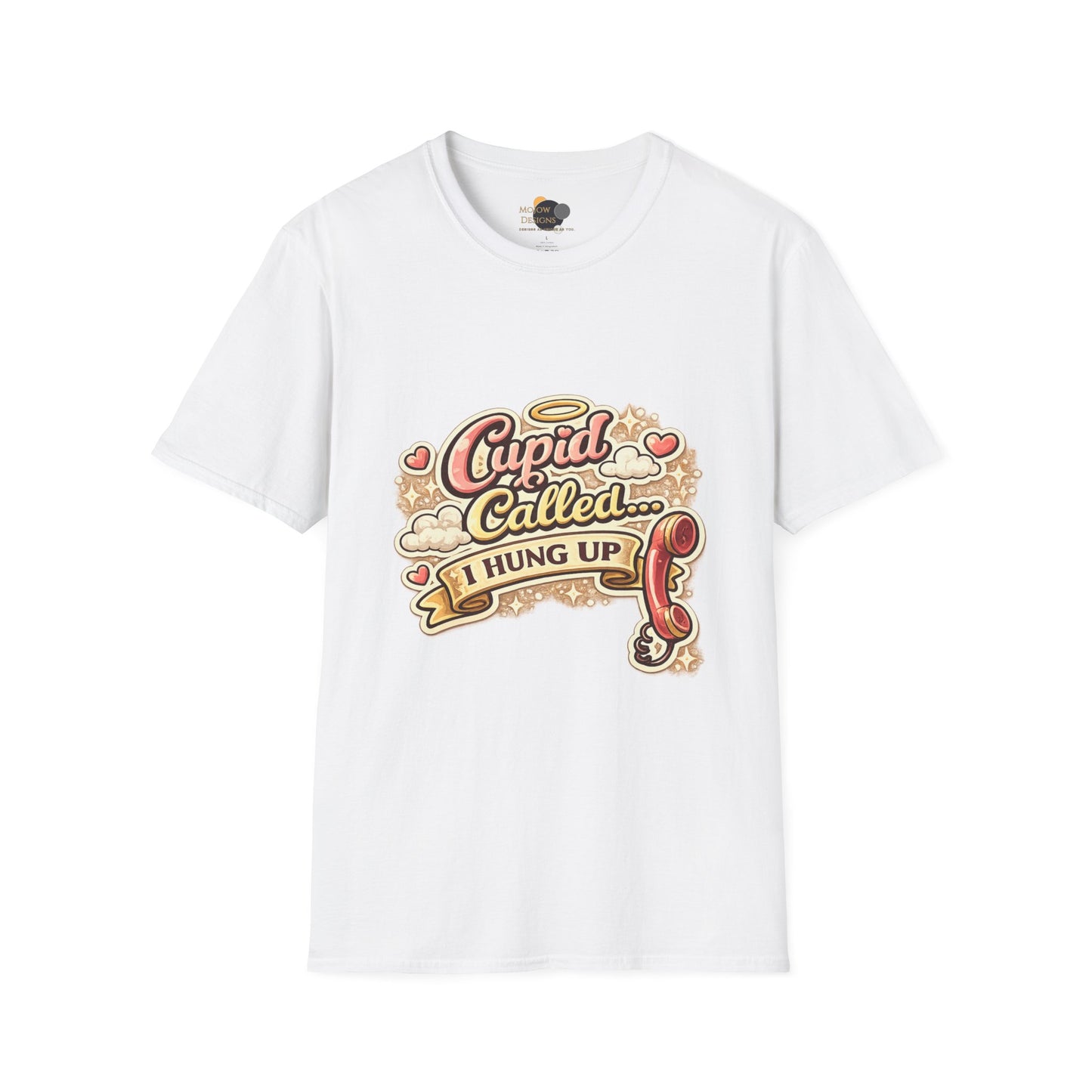 T‑Shirt — "Cupid Called... I Hung Up" Vintage Valentine Graphic Tee