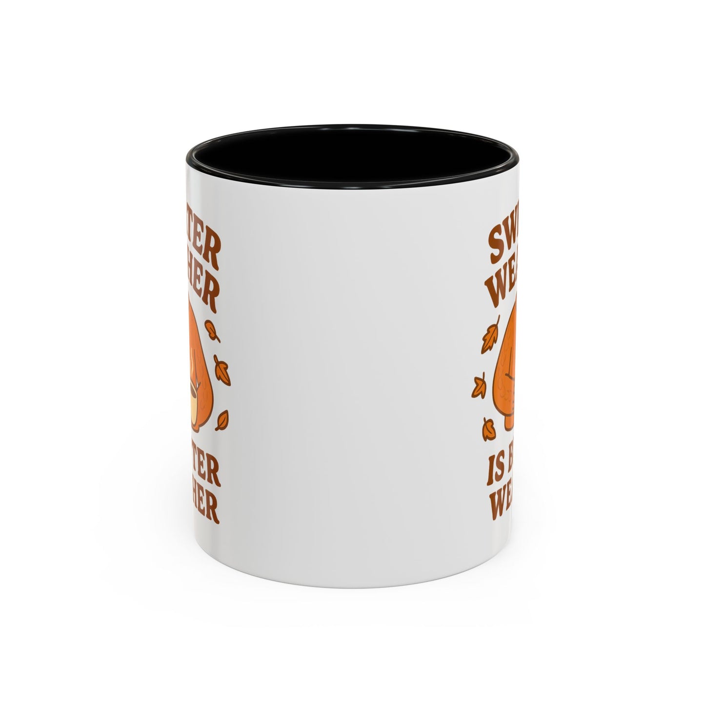 Cozy Fall Mug with Sweater Weather Design, Autumn Coffee Mug, Cute Gift for Pumpkin Spice Lovers, Hot Chocolate, Thanksgiving, Fall Decor