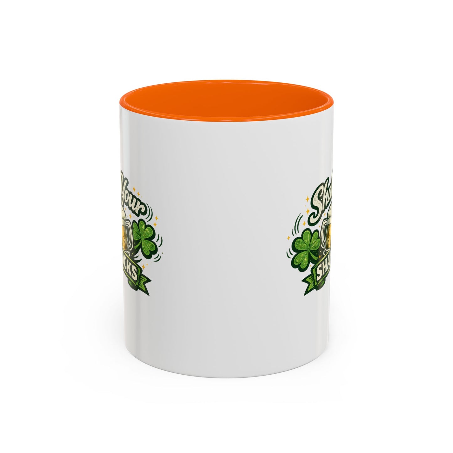 Shake Your Shamrocks Coffee Mug — St. Patrick's Day Beer & Shamrock Accent Mug