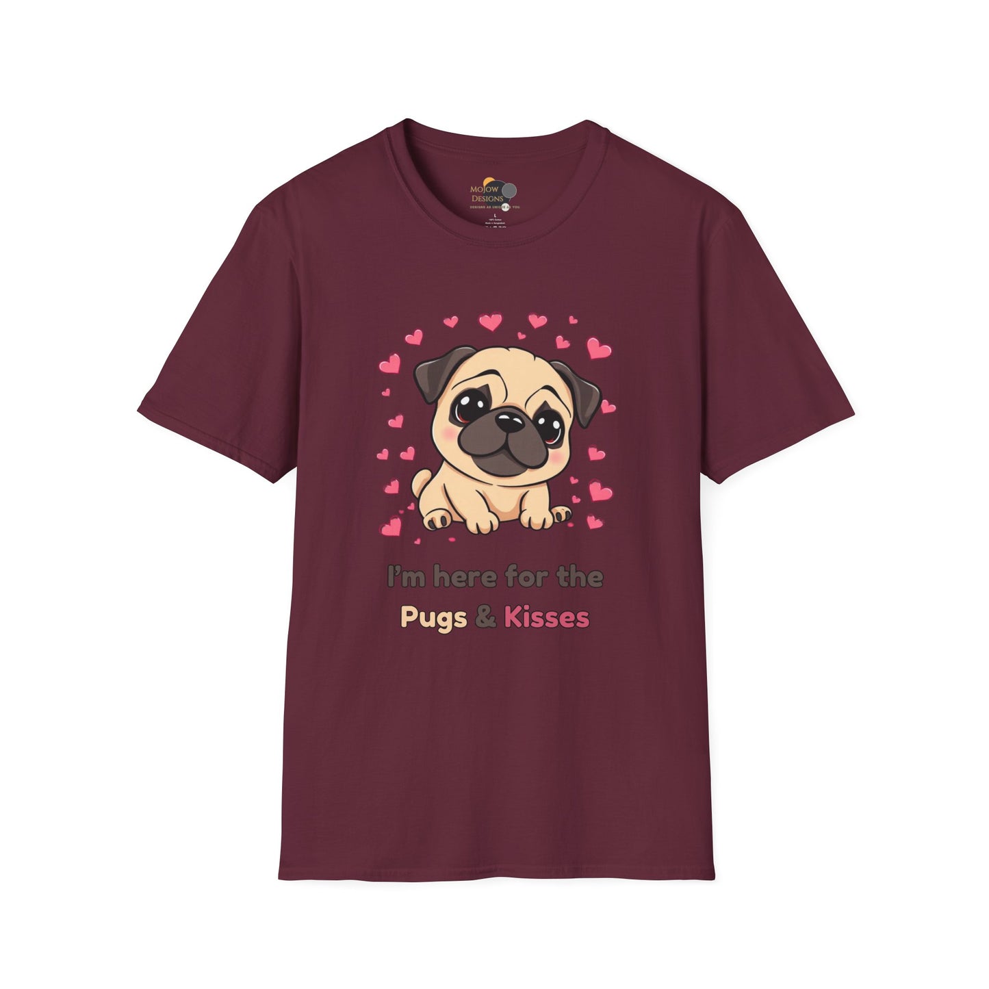 Cute Pug Graphic T-Shirt for Dog Lovers, Dog Mom Gift, Pet Lover Tee, Funny Dog Shirt, Animal Rescue Support