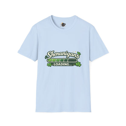 Shenanigans Loading Shamrock T-Shirt — Funny St. Patrick’s Day Tee
