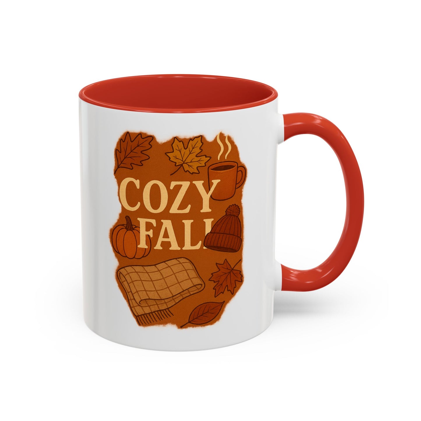 Cozy Fall Accent Coffee Mug | Seasonal Drinkware | Autumn Vibes | Perfect Gift for Fall | Home Decor | Coffee Lover's Companion