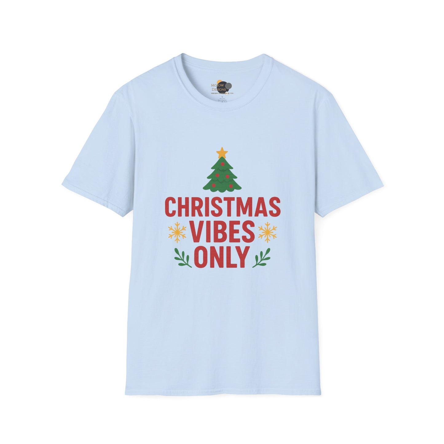 Christmas Vibes Only T-Shirt — Holiday Tree Graphic Tee