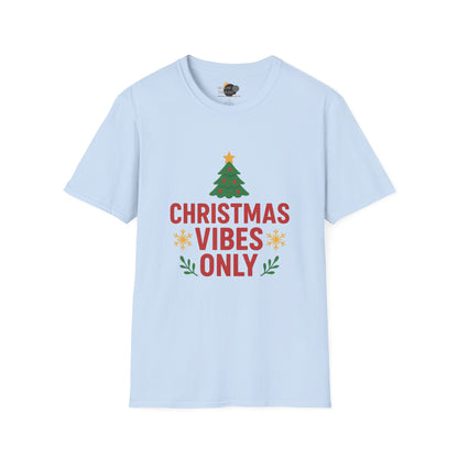Christmas Vibes Only T-Shirt — Holiday Tree Graphic Tee
