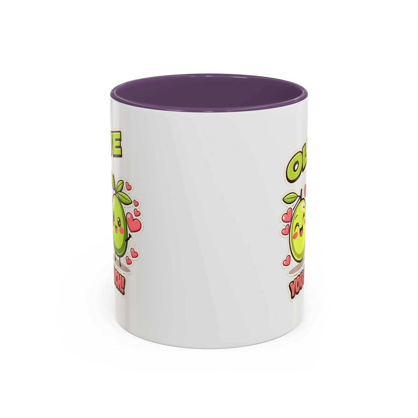 Olive You So Much Accent Coffee Mug, Valentines Day