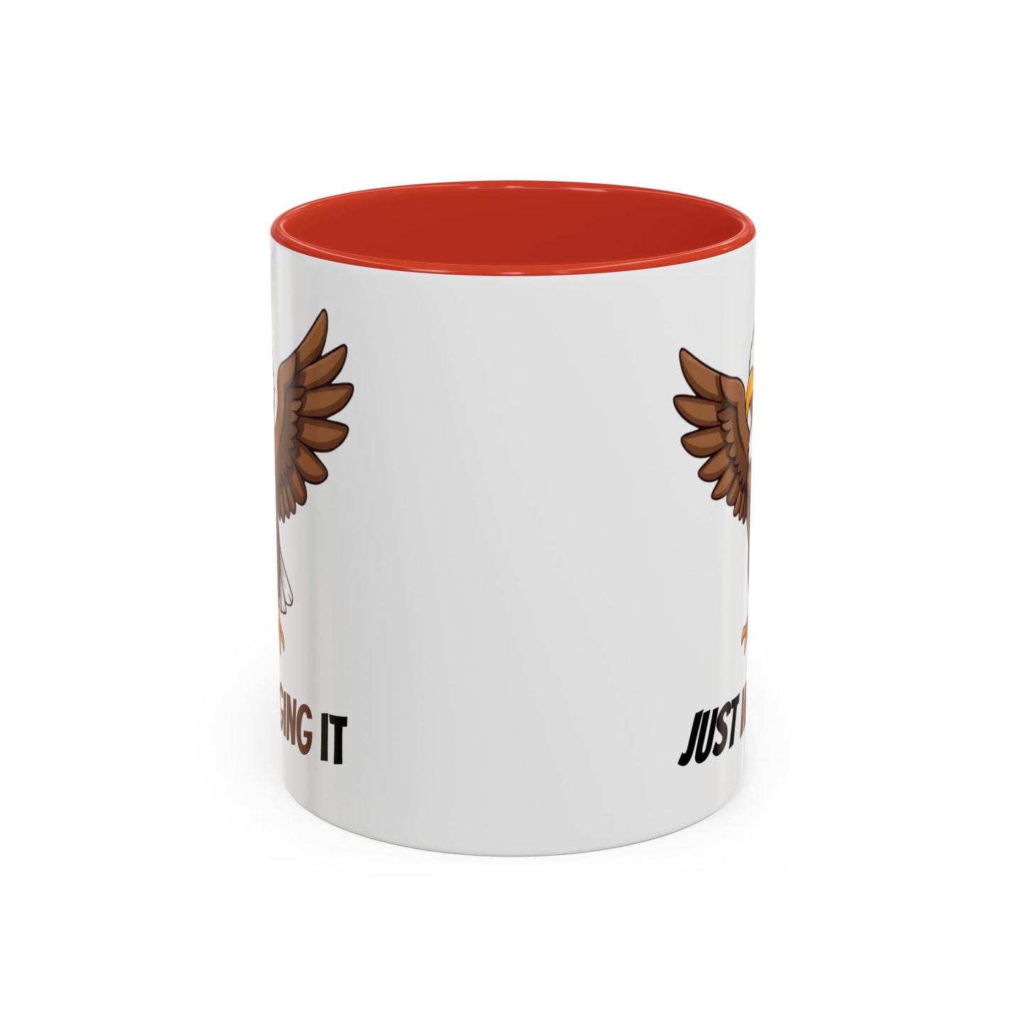 Just Winging It Coffee Mug - Fun Eagle Design, Motivational Mug, Perfect for Gifts, Coffee Lovers, Home Office, Quirky Drinkware