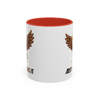 Just Winging It Coffee Mug - Fun Eagle Design, Motivational Mug, Perfect for Gifts, Coffee Lovers, Home Office, Quirky Drinkware
