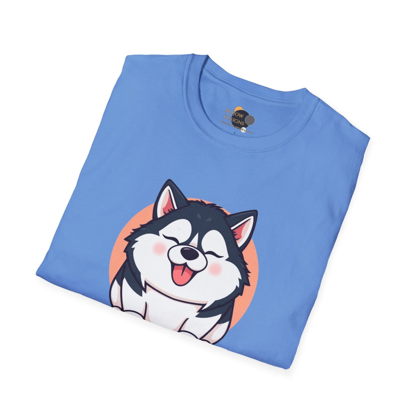 Cute Husky T-Shirt, Unisex Dog Lover Tee, Pet Owner Gift, Summer Apparel, Funny Animal Shirt, Casual Wear