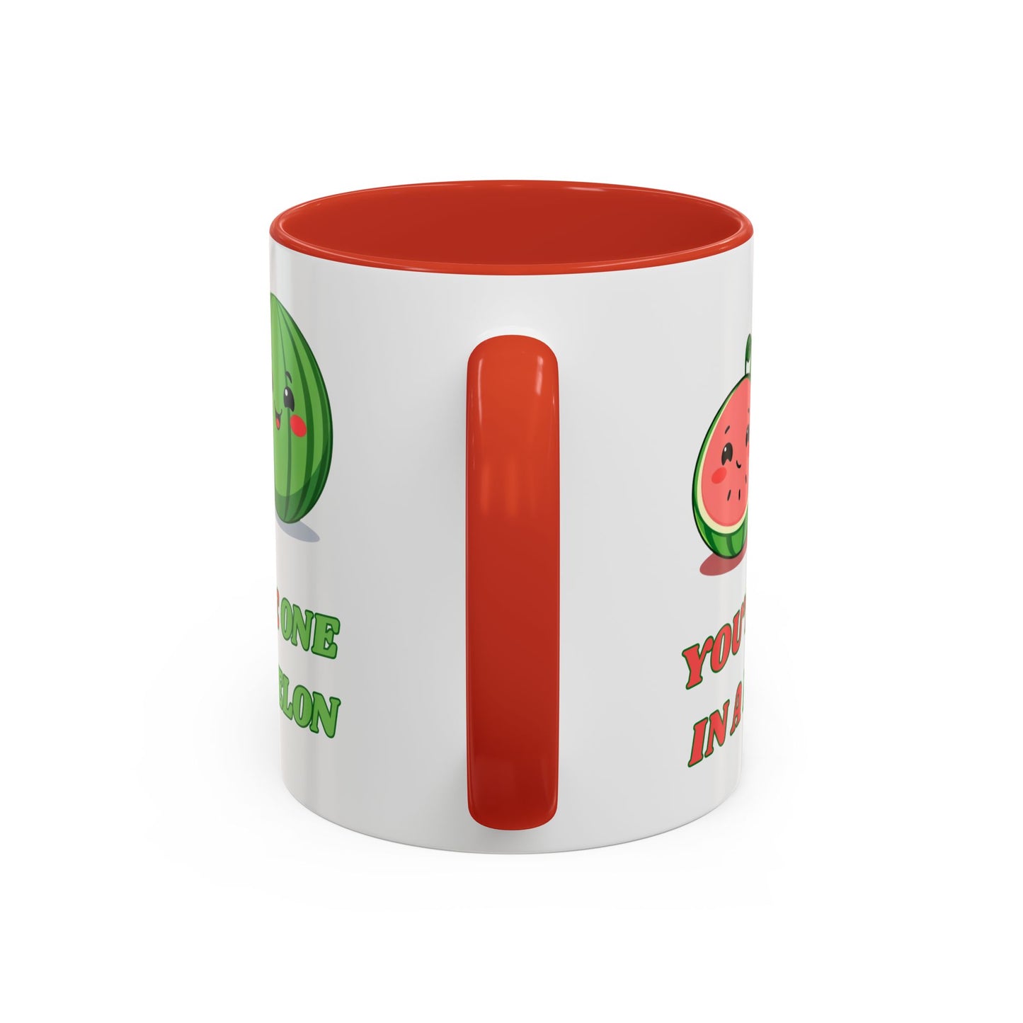 Cute Watermelon Coffee Mug - You're One in a Melon, Gift for Fruit Lovers, Summer Vibes, Inspirational Mug, Kitchen Decor