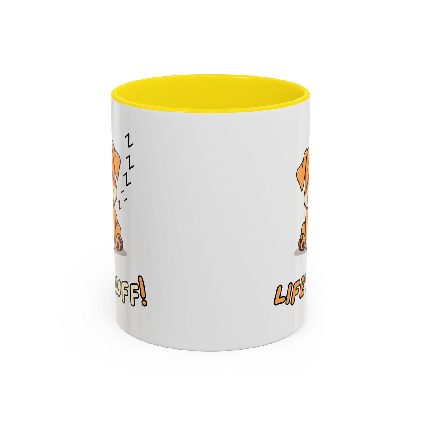 Dog Lover's Accent Coffee Mug | Cute Pet Gift | Perfect for Dog Owners | Life's Ruff Humor | Funny Coffee Cup | 11oz