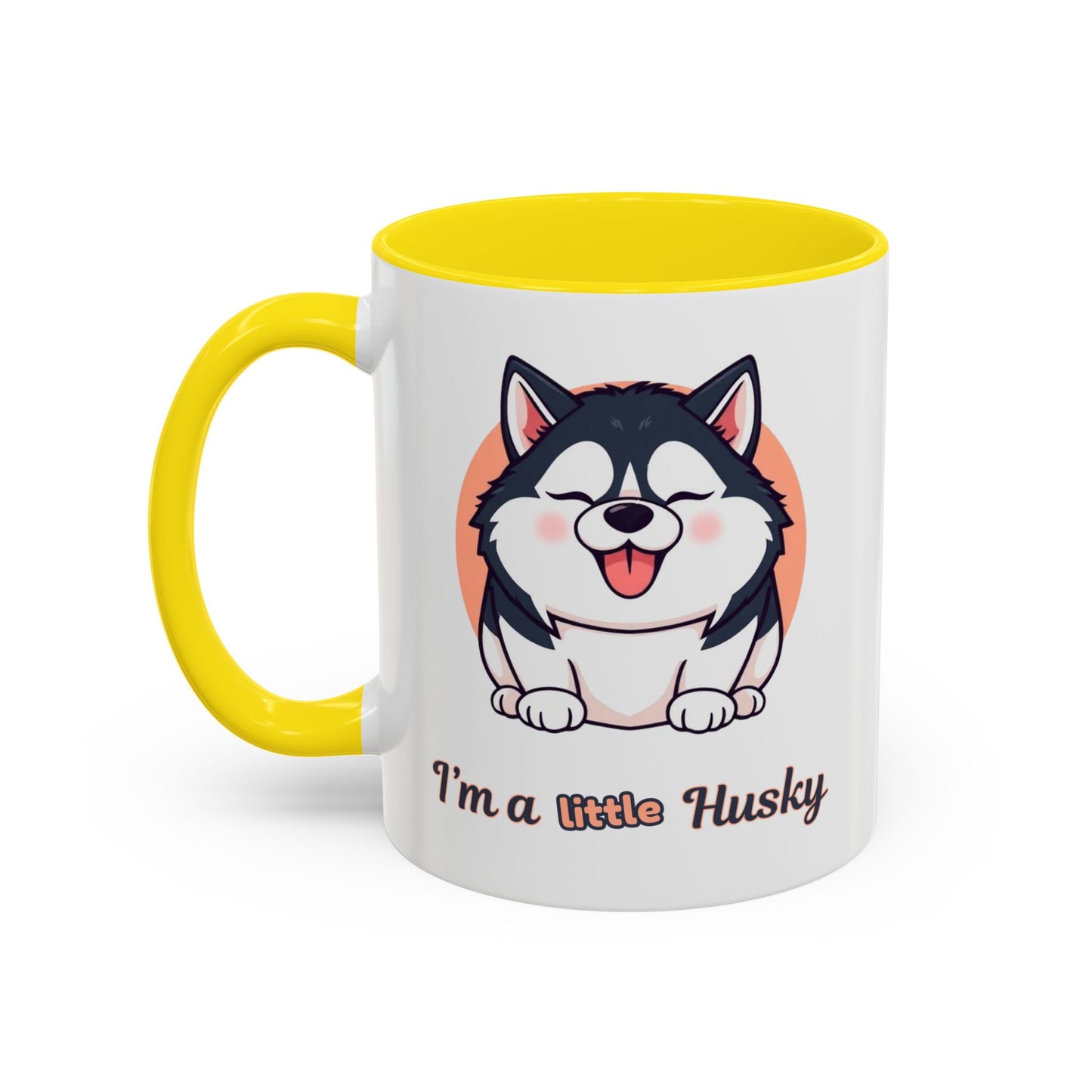 Cute Husky Accent Coffee Mug - Perfect Gift for Dog Lovers, Pet Owners, Birthdays, and Coffee Enthusiasts