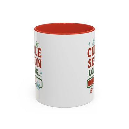 Cuddle Season Loading Coffee Mug — Holiday Hot Cocoa Gift Christmas