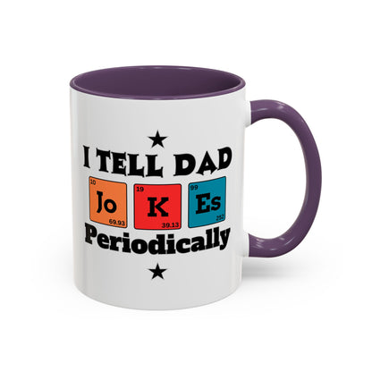 Funny Chemistry Dad Coffee Mug, Gift for Father's Day, Science Lover Mug, Dad Joke Mug, Periodic Table Design