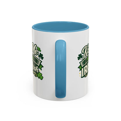 Kiss Me I’m Irish-ish Accent Coffee Mug — St. Patrick’s Day Shamrock Gift