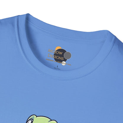 Shell Yeah! Unisex Softstyle T-Shirt, Cute Turtle Tee, Animal Lover Apparel, Gift for Kids and Adults, Fun Summer Shirt, Cartoon Graphic Tee