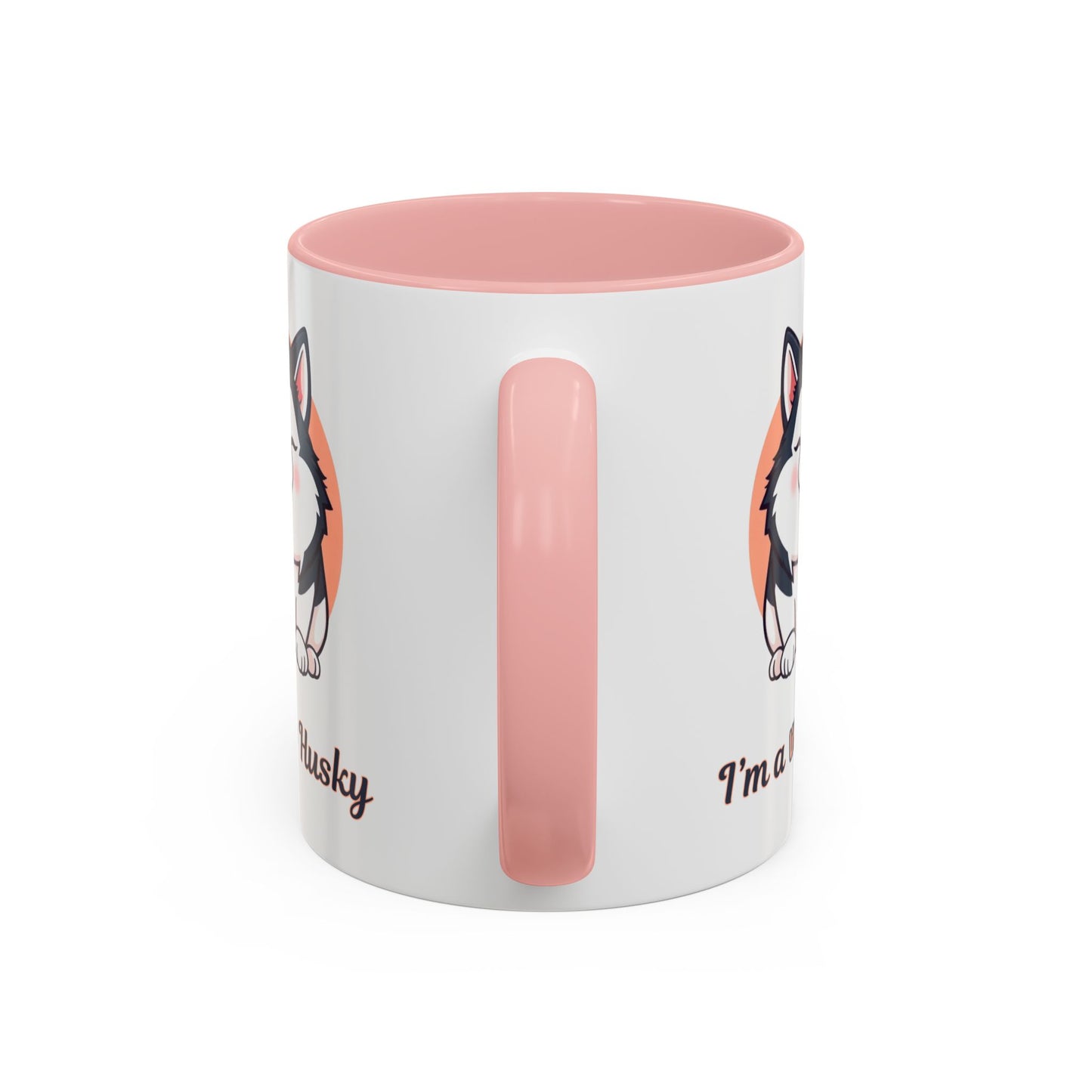 Cute Husky Accent Coffee Mug - Perfect Gift for Dog Lovers, Pet Owners, Birthdays, and Coffee Enthusiasts