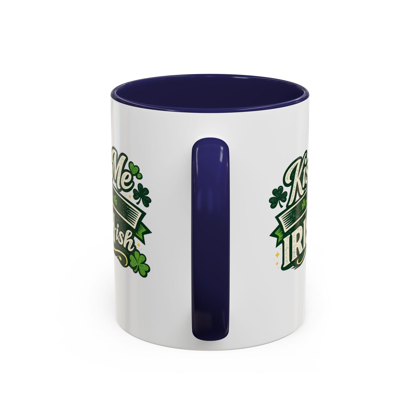Kiss Me I’m Irish-ish Accent Coffee Mug — St. Patrick’s Day Shamrock Gift