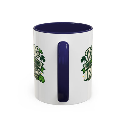 Kiss Me I’m Irish-ish Accent Coffee Mug — St. Patrick’s Day Shamrock Gift