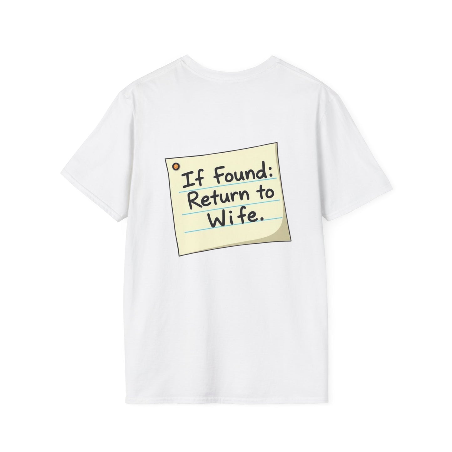Return To Wife T-Shirt, Funny Husband Shirt, Gift for Him, Humor Apparel, Quirky Tee, Anniversary Present, Casual Wear