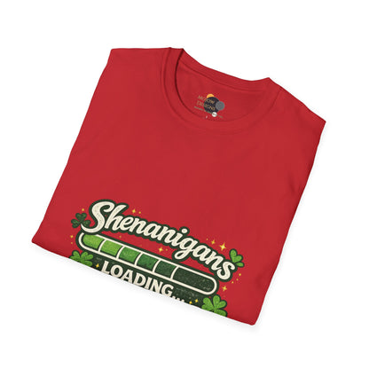 Shenanigans Loading Shamrock T-Shirt — Funny St. Patrick’s Day Tee
