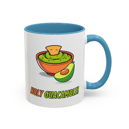Holy Guacamole Coffee Mug, Fun Avocado Tea Cup, Quirky Kitchenware, Unique Gift for Food Lovers, Vibrant Drinkware