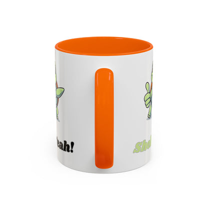Cheerful Coffee Mug, Shell Yeah! Turtle Mug, Fun Gift for Kids, Cute Kitchen Decor, Positive Vibe Cup, Animal Lover Gift
