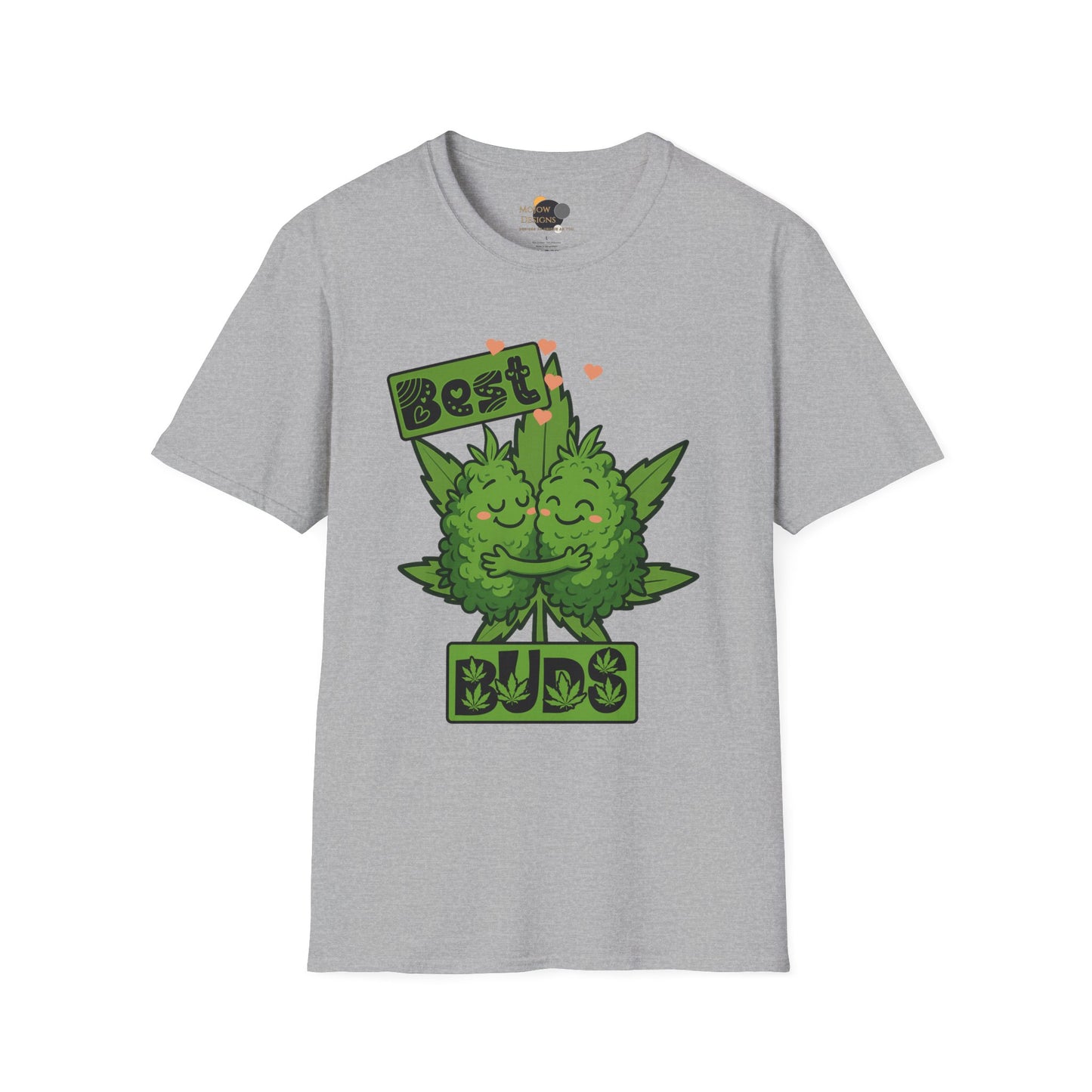 Best Buds Unisex Softstyle T-Shirt, Funny Marijuana Tee, Gift for Stoner Friends, Cannabis Lovers Apparel, 420 Celebration Shirt