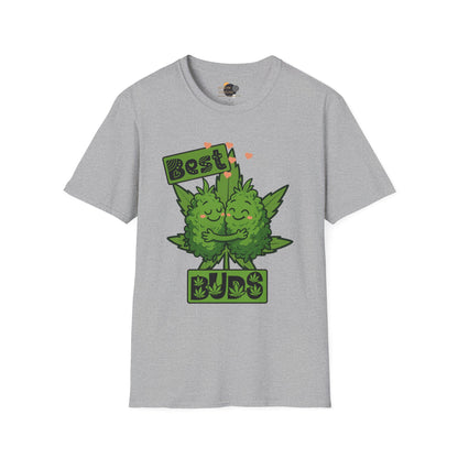 Best Buds Unisex Softstyle T-Shirt, Funny Marijuana Tee, Gift for Stoner Friends, Cannabis Lovers Apparel, 420 Celebration Shirt