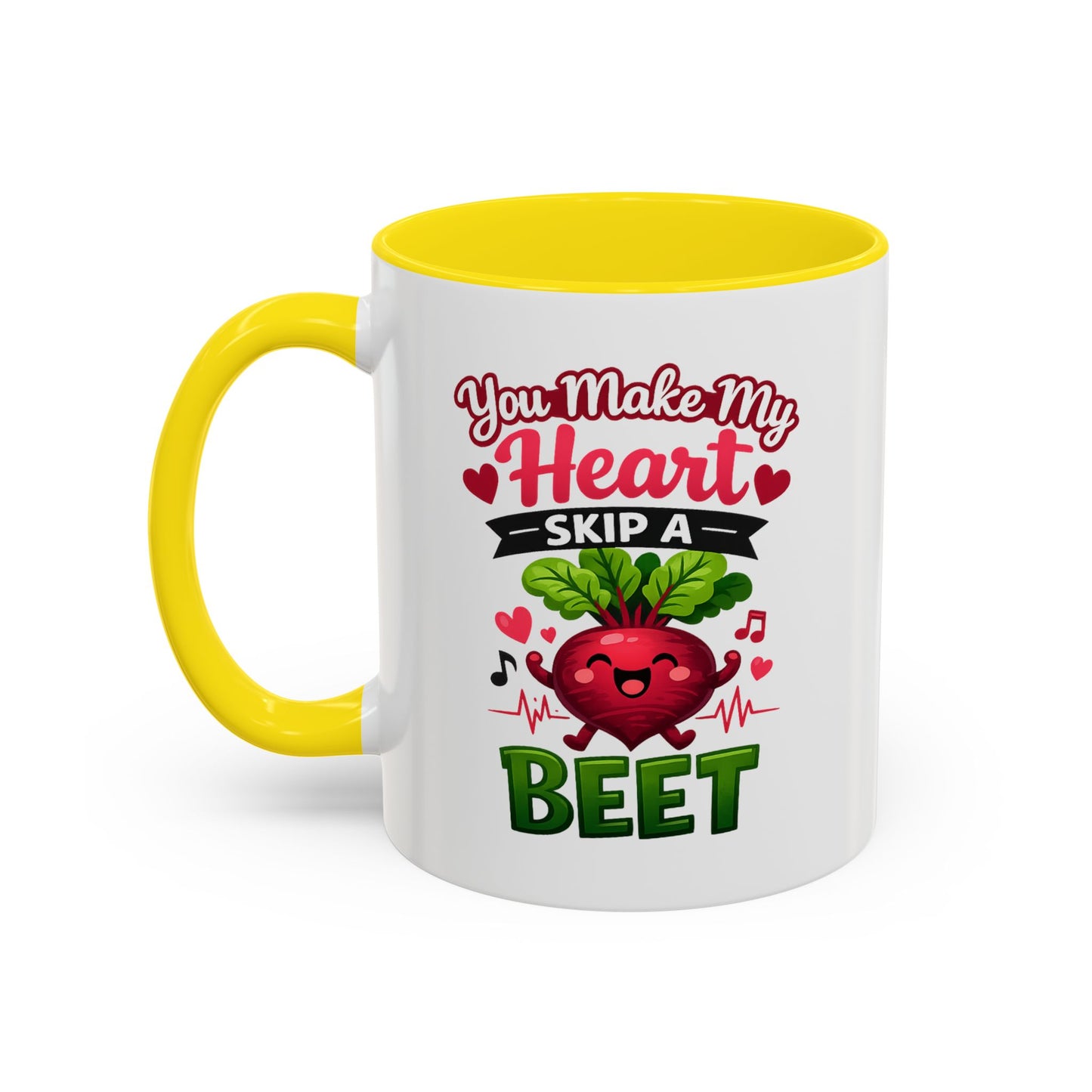 You Make My Heart Skip a Beet Coffee Mug, Valentine's Day