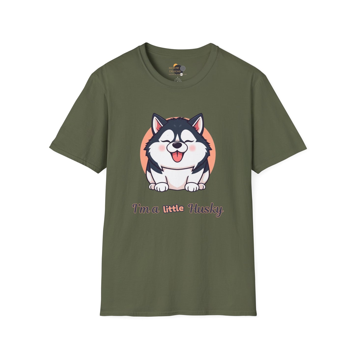 Cute Husky T-Shirt, Unisex Dog Lover Tee, Pet Owner Gift, Summer Apparel, Funny Animal Shirt, Casual Wear