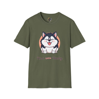 Cute Husky T-Shirt, Unisex Dog Lover Tee, Pet Owner Gift, Summer Apparel, Funny Animal Shirt, Casual Wear