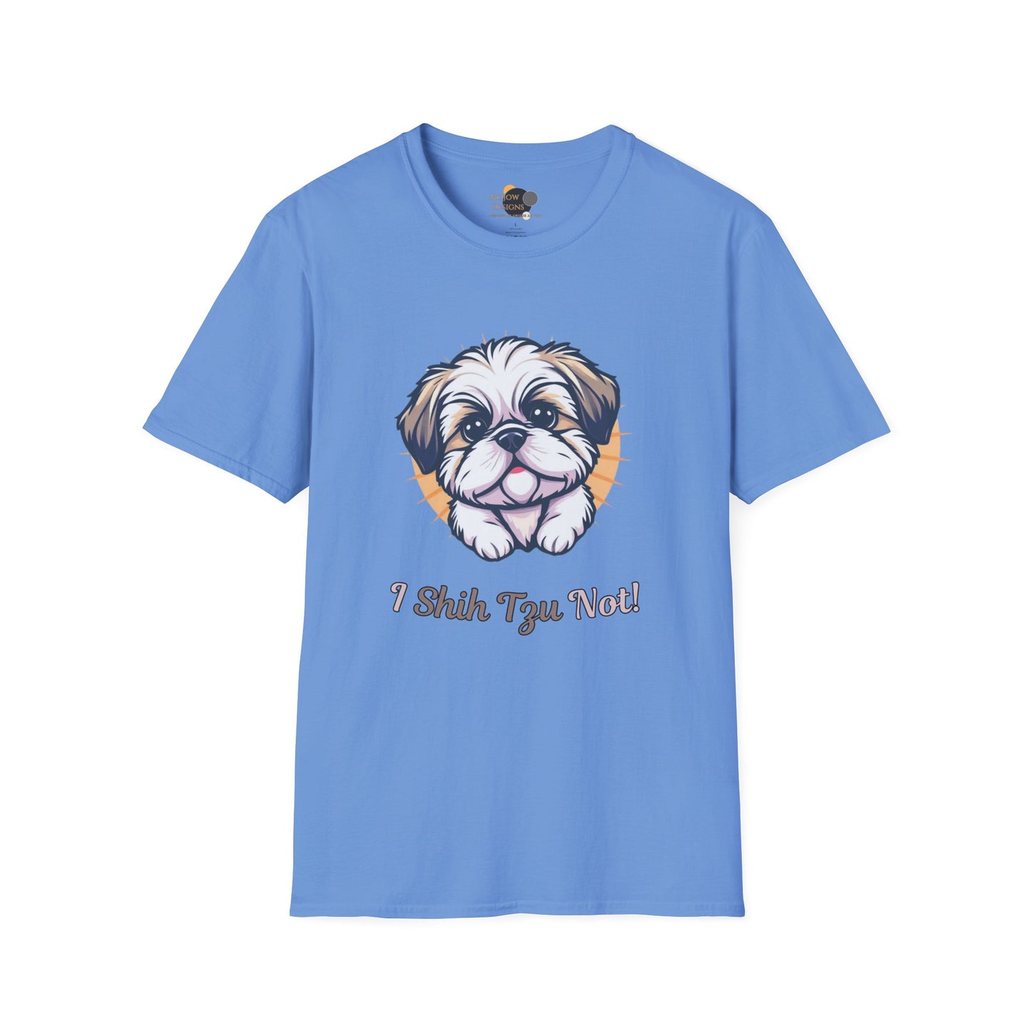 Cute Shih Tzu T-Shirt, Pet Lover Gift, Dog Mom Tee, Funny Dog Apparel, Unisex Softstyle Shirt