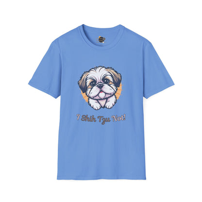 Cute Shih Tzu T-Shirt, Pet Lover Gift, Dog Mom Tee, Funny Dog Apparel, Unisex Softstyle Shirt