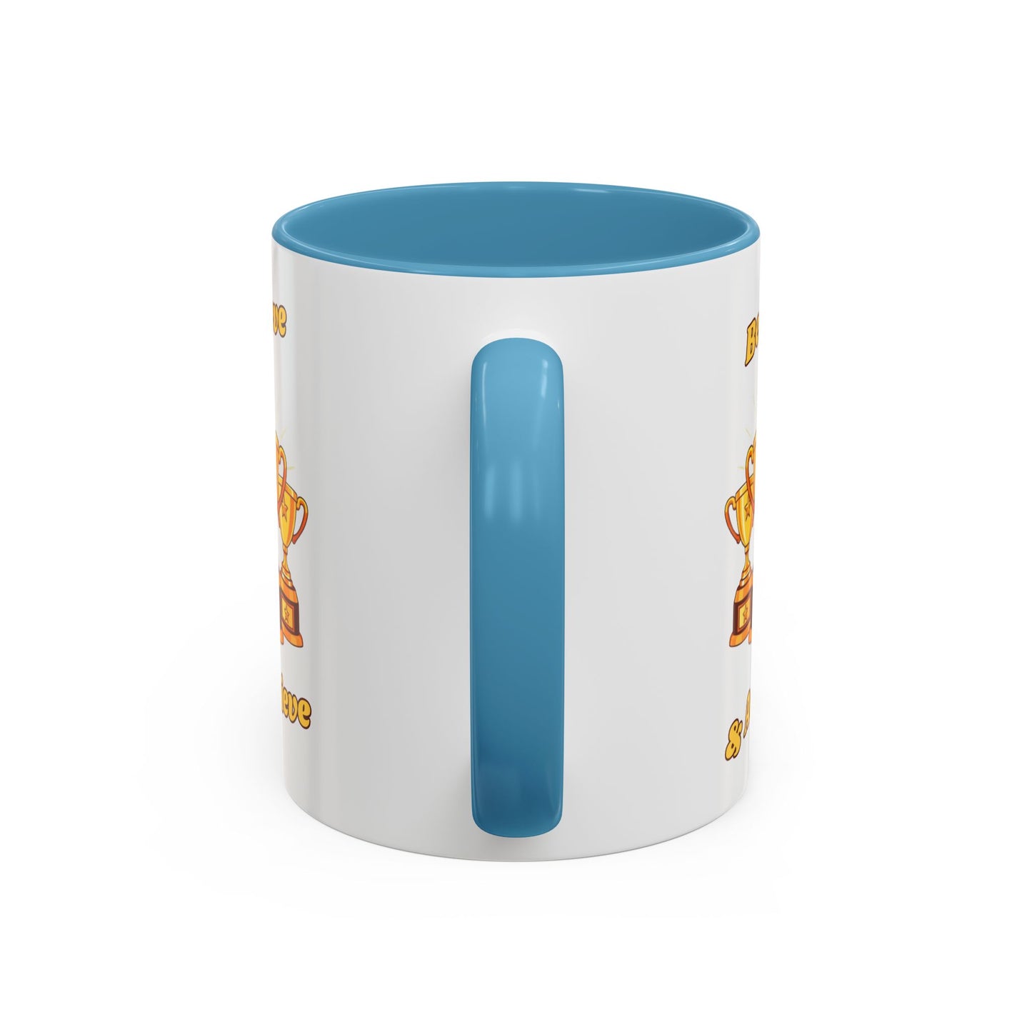 Award-Winning Coffee Mug, Believe & Achieve Cup, Motivational Gift for Winners, Sports, Achievements, Graduation