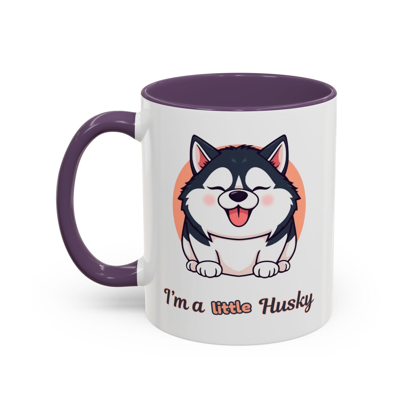 Cute Husky Accent Coffee Mug - Perfect Gift for Dog Lovers, Pet Owners, Birthdays, and Coffee Enthusiasts