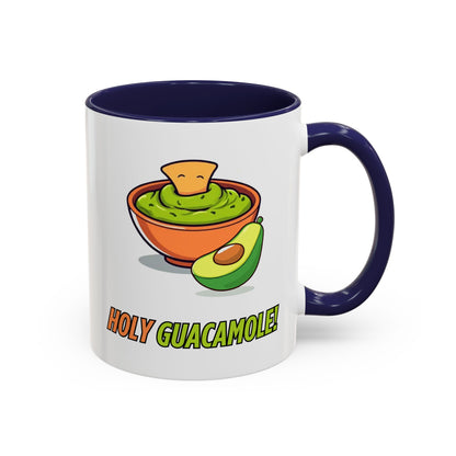 Holy Guacamole Coffee Mug, Fun Avocado Tea Cup, Quirky Kitchenware, Unique Gift for Food Lovers, Vibrant Drinkware