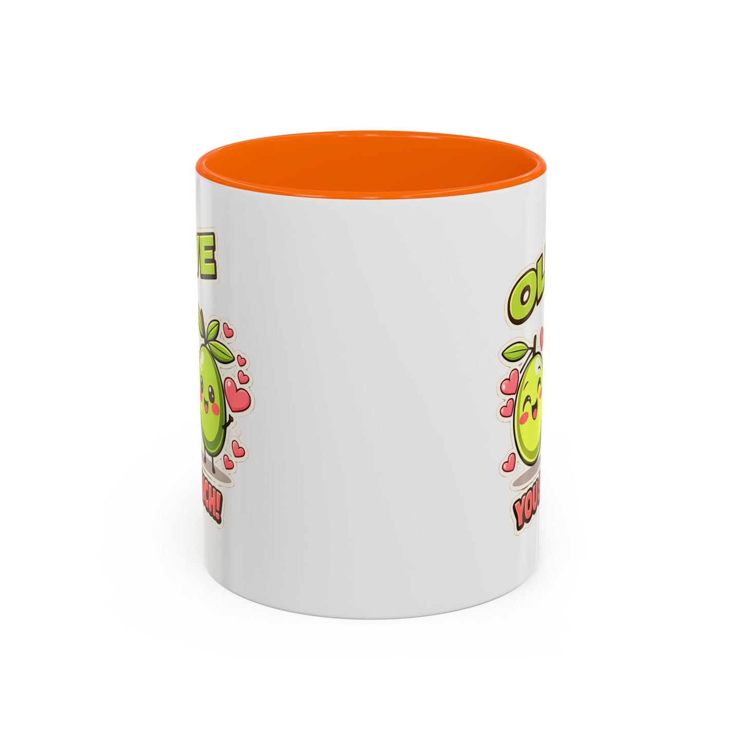 Olive You So Much Accent Coffee Mug, Valentines Day