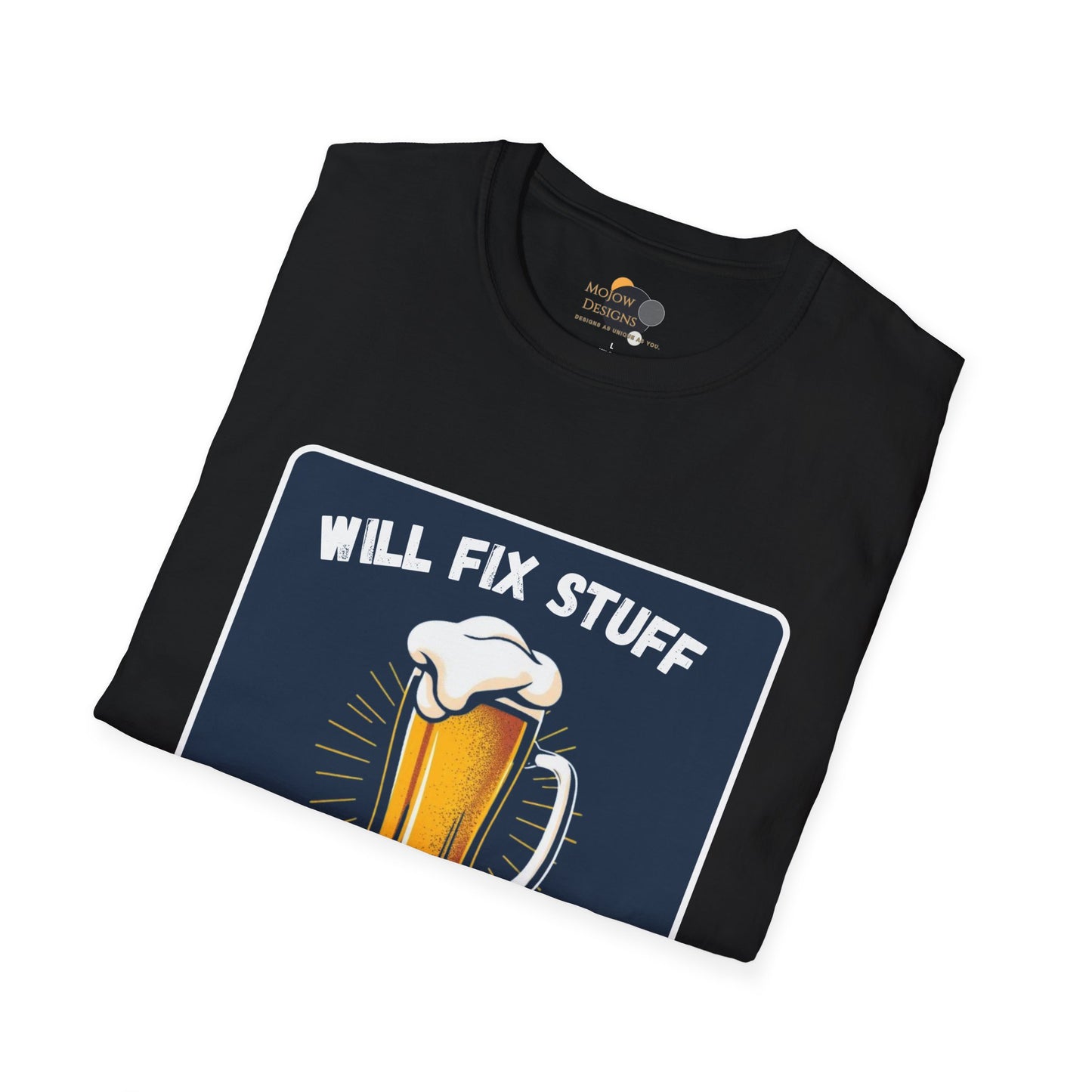 Funny Beer Fix Shirt | Unisex Softstyle Tee for Beer Lovers, Great Gift for Father's Day, Birthdays, Casual Wear, DIY Enthusiasts