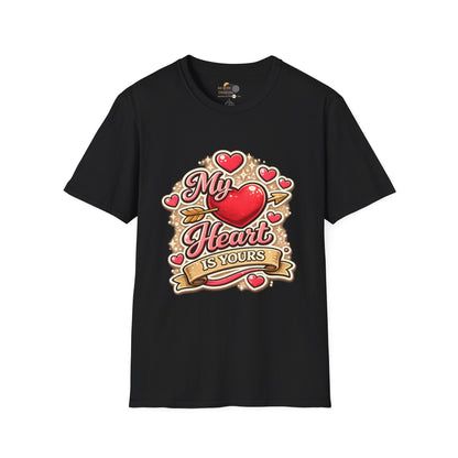 My Heart Is Yours T-Shirt — Valentine's Heart Graphic Tee