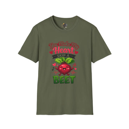 Beet T-Shirt — "You Make My Heart Skip a Beet" Cute Valentine’s Veggie Tee